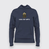 Know Your Worth Motivational Hoodies For Women