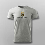 Know Your Worth Motivational T-shirt For Men