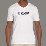 Kotlin Programming V Neck T-Shirt for Men online india