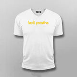 Kudi Patakha Funny Hindi V-Neck  T-shirt For Men Online India 