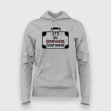 LET'S GO EVERYWHERE Travelling Hoodies For Women