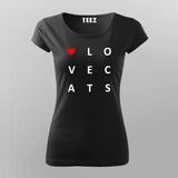 LOVE CATS T-Shirt For Women
