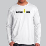 Launch Code Funny Coder T-Shirt For Men