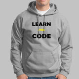 Learn To Code Funny Programming Code Hoodies For Men India