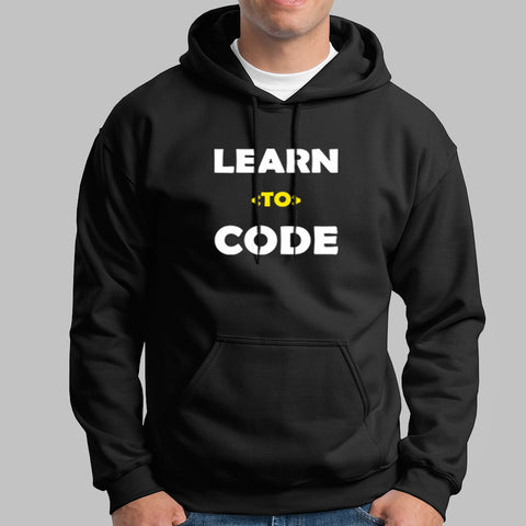Learn To Code Funny Programming Code Hoodies For Men Online India