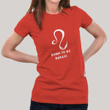 Bold Leo Zodiac Sign Cotton T-Shirt for the Brave