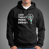 Less Thinky More Drinky Men's Funny Drinking T-Shirt
