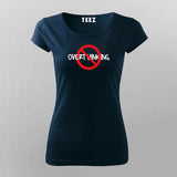 Let's Mute Overthinking Funny T-Shirt For Women