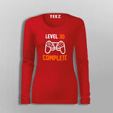 Level 30 Complete Video Gamer T-Shirt For Women