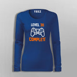 Level 30 Complete Video Gamer T-Shirt For Women