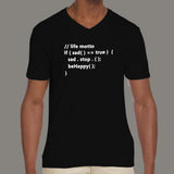 Be Happy Code Life Motto T-Shirt - Cheer Up, Code On