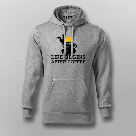 Life Begins After Coffee Hoodies For Men Online India