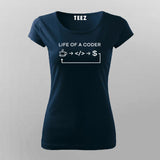 Life Of Coder Coding T-shirt For Women Online Teez