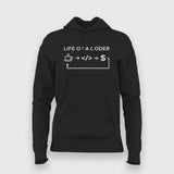 Life Of Coder Coding Hoodies For Women