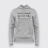 Life Of Coder Coding Hoodies For Women