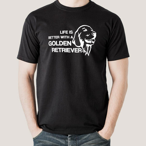 Life Is Better With A Golden Retriever Men's T-shirt