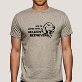 Life Is Better With A Golden Retriever Men's T-shirt