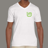 Linux Mint Men's V Neck T-Shirt Online India