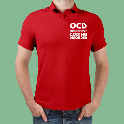 Obsessive Coding Disorder Geeky Polo T-Shirt For Men Online India
