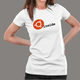 Ubuntu Linux Inside T-Shirt For Women India