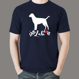 Live Lab Love Cute Labrador Retriever T-Shirt For Men