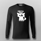 Look I'm a Hooman Dur Dur Dur Funny Cat T-Shirt For Men