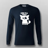 Look I'm a Hooman Dur Dur Dur Funny Cat T-Shirt For Men