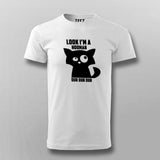 Look I'm a Hooman Dur Dur Dur Funny Cat T-Shirt For Men