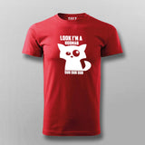 Look I'm a Hooman Dur Dur Dur Funny Cat T-Shirt For Men