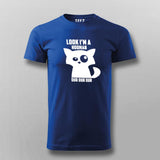 Look I'm a Hooman Dur Dur Dur Funny Cat T-Shirt For Men