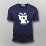 Look I'm a Hooman Dur Dur Dur Funny Cat T-Shirt For Men
