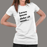 Lorem Ipsum Dolor Sit Amet T-Shirt For Women