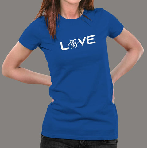 React JS love T-Shirt For Women Online India