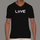 React JS love V-Neck T-Shirt For Men India