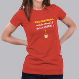 Funny Engineer Love Beer Drink Booze Code Programming T-shirt For Women