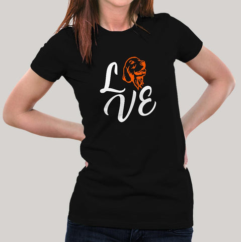 Love Golden Retriever T-Shirt For Women Online India
