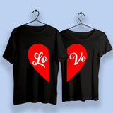 Love Heart Couple T-Shirts India