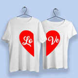 Love Heart Couple T-Shirts