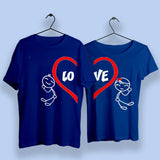 Love Heart Cute Couple T-Shirts
