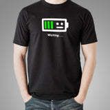 Low Battery Waiting For Energy Funny Men’s T-Shirt India