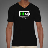 Low Battery Waiting For Energy Funny Men’s T-Shirt