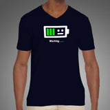 Low Battery Waiting For Energy Funny Men’s T-Shirt