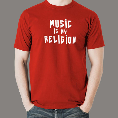 Music Is My Religion Men's T-Shirt online india