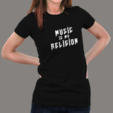 Music Is My Religion Women's T-Shirt online india