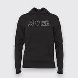 MUSIC, CAMERA, LOVE - Artist's Choice Hoodie