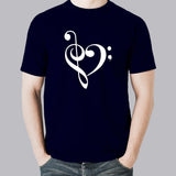 Music Heart T-Shirt For Men