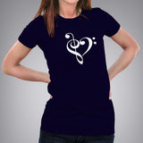 Music Heart T-Shirt For Women online india