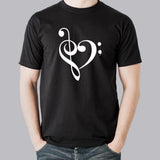 Music Heart T-Shirt For Men