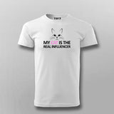 My Cat Is The Real Influencer Funny T-shirt For Men