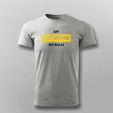 MY NETWORK MY RULES Funny Programming Joke T-shirt For Men Online Teez